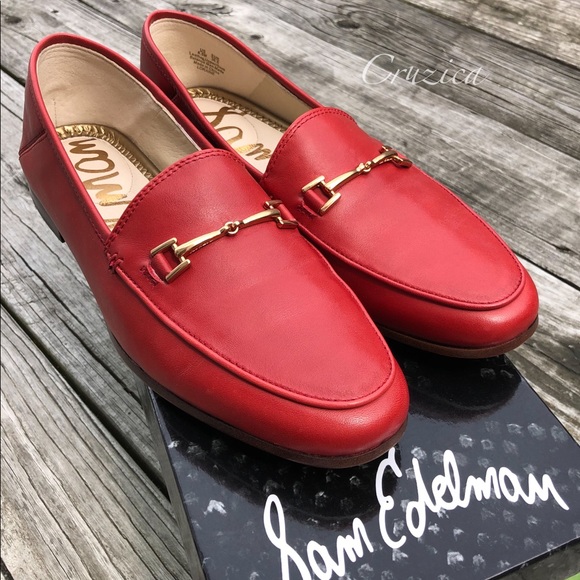 sam edelman loraine loafer red